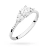 Pierścionek zaręczynowy z białego złota z okrągłym diamentem laboratoryjnym 0,50ct Lab Diamonds i brylantami W0451.B3.LDW.01 marko