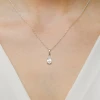 Zawieszka z białego złota z brylantami i owalnym diamentem laboratoryjnym Lab Diamonds Z0308.B3.LDW.01 marko