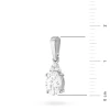 Zawieszka z białego złota z brylantami i owalnym diamentem laboratoryjnym Lab Diamonds Z0308.B3.LDW.01 marko