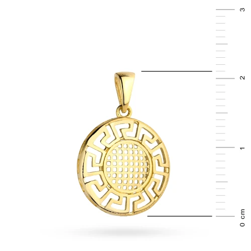 Złota zawieszka koło grecki wzór Supreni Z-GW-418-585 marko