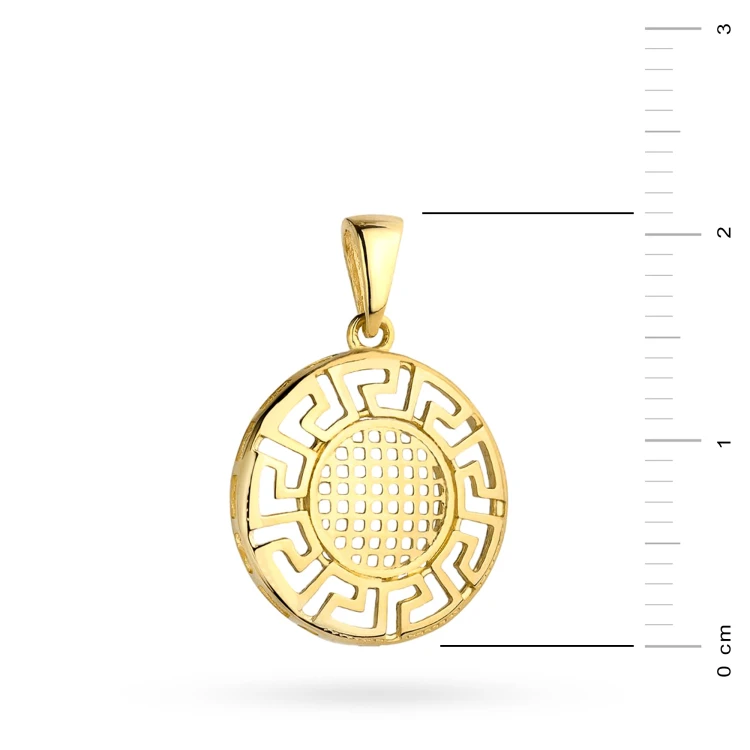 Złota zawieszka koło grecki wzór Supreni Z-GW-418-585 marko