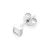 Srebrny kolczyk kwadratowa pojedyncza cyrkonia oprawa bezel 4 x 4mm Jeso K2034-925-S-SOLO marko