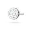 Srebrny kolczyk klasyczny pojedyncza cyrkonia oprawa bezel 6mm Jeso K2033-925-S-SOLO marko
