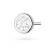 Srebrny kolczyk klasyczny pojedyncza cyrkonia oprawa bezel 6mm Jeso K2033-925-S-SOLO marko