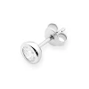Srebrny kolczyk klasyczny pojedyncza cyrkonia oprawa bezel 6mm Jeso K2033-925-S-SOLO marko