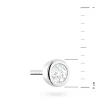 Srebrny kolczyk klasyczny pojedyncza cyrkonia oprawa bezel 3,5mm Jeso K2032-925-S-SOLO marko
