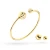 Złota sztywna bransoletka bangle wymienne wkręcane kulki Sego B-GW-553-585 marko