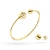 Złota sztywna bransoletka bangle wymienne wkręcane kulki Sego B-GW-553-585 marko
