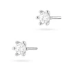 Klasyczne kolczyki sztyft z diamentami 2 x 0,08ct białe złoto K0222.B3.DIW.01 marko