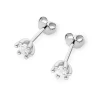 Klasyczne kolczyki z białego złota z diamentami po 0,15ct K0222.B3.DIW.03 marko