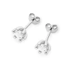Klasyczne kolczyki sztyft z diamentami 2 x 0,30ct białe złoto K0222.B3.DIW.04 marko