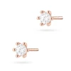 Klasyczne kolczyki sztyft z diamentami 2 x 0,08ct różowe złoto K0222.R3.DIW.01 marko