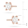 Klasyczne kolczyki sztyft z diamentami laboratoryjnymi 2 x 0,30ct różowe złoto Lab Diamonds K0222.R3.LDW.04 marko