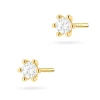 Klasyczne złote kolczyki sztyft z diamentami 2 x 0,10ct K0222.Z3.DIW.02 marko