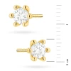 Klasyczne złote kolczyki sztyft z diamentami 2 x 0,30ct K0222.Z3.DIW.04 marko