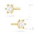 Klasyczne kolczyki sztyft z diamentami laboratoryjnymi 2 x 0,10ct żółte złoto Lab Diamonds K0222.Z3.LDW.02 marko