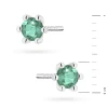 Złote kolczyki z dużymi szmaragdami 2 x 0,15ct białe złoto K0222.B3.EMG.02 marko