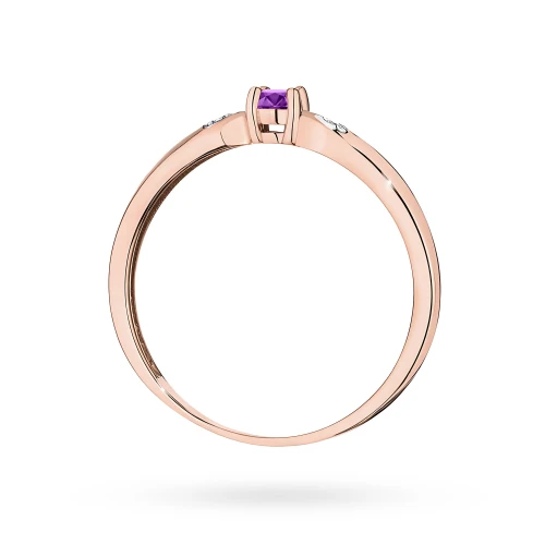 Anello in bronzo placcato in oro 18 kt con pietra cristallo a forma di cuore color smeraldo | Federica Rossi Jewels