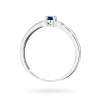 Pierścionek z białego złota z szafirem 0,15ct i brylantami Triola W0469.B3.SAB.01 marko