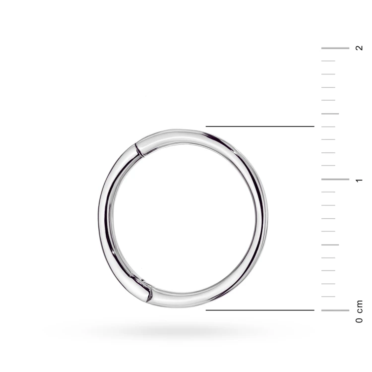 Srebrny kolczyk kółeczko clicker 14mm Supreni piercing sztuka K2025-925-S-SOLO marko