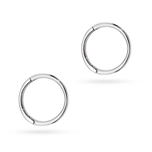 Srebrne kolczyki kółeczka clicker 14mm    Supreni piercing para