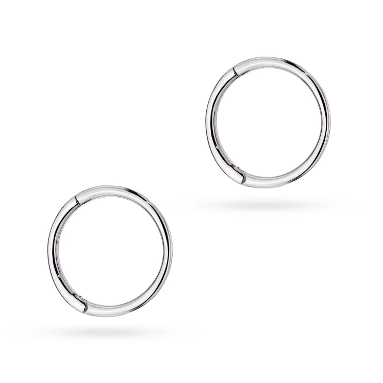 Srebrne kolczyki kółeczka clicker 14mm Supreni piercing para K2025-925-S marko