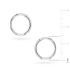 Srebrne kolczyki kółeczka clicker 14mm Supreni piercing para K2025-925-S marko