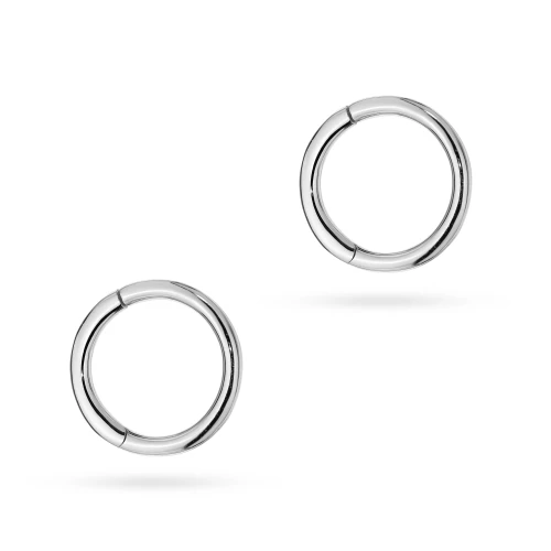 Srebrne kolczyki kółeczka clicker 10mm    Supreni piercing para