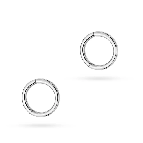 Srebrne kolczyki kółeczka clicker 8mm Supreni piercing para K2023-925-S marko