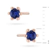 Złote kolczyki z dużymi szafirami 2 x 0,15ct różowe złoto K0222.R3.SAB.02 marko