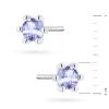 Klasyczne kolczyki z białego złota z pojedynczym tanzanitem 2 x 0,15ct K0222.B3.TAP.02 marko