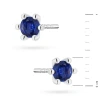 Złote kolczyki z dużymi szafirami 2 x 0,15ct białe złoto K0222.B3.SAB.02 marko