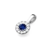 Elegancka złota zawieszka oprawa Halo z szafirem 0,15ct z białego złota Z0443.B3.SAB.01 marko Z0443.B3.SAB.01 marko