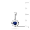 Elegancka złota zawieszka oprawa Halo z szafirem 0,15ct z białego złota Z0443.B3.SAB.01 marko Z0443.B3.SAB.01 marko