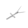 Krzyżyk z brylantami 0,05ct z białego złota 585 D0004.B3.DIW.01 marko