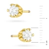 Kolczyki ze złota z dużymi brylantami klasyczne basic sztyft zakręcany labret K0220.Z3.DIW.10 marko