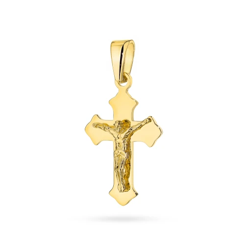Pozłacany krzyżyk z Jezusem Chrystusem próba 925 D153-925-Z marko