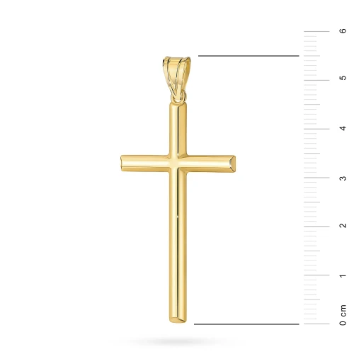 Duży krzyżyk z pozłacanego srebra D563-925-Z marko