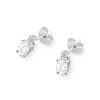 Kolczyki z białego złota z owalnym diamentem laboratoryjnym Lab Diamonds K0001.B3.LDW.01 marko