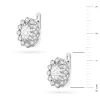 Kolczyki z białego złota w kształcie kwiatu diamenty laboratoryjne Lab Diamonds K0354.B3.LDW.01 marko