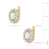 Złote kolczyki w kształcie kwiatu diamenty laboratoryjne Lab Diamonds K0354.Z3.LDW.01 marko