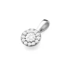 Elegancka złota zawieszka oprawa Halo z diamentem laboratoryjnym Lab Diamonds 0,15ct z białego złota Z0443.B3.LDW.01 marko