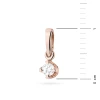 Zawieszka z różowego złota klasyczna pojedynczy brylant 0,08ct Z0034.R3.DIW.01 marko