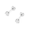 Klasyczne kolczyki sztyft z diamentami 2 x 0,08ct białe złoto K0222.B3.DIW.05 marko