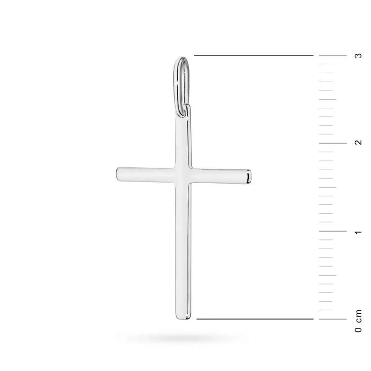 Gładki krzyżyk ze srebra D562-925-S marko