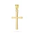 Minimalistyczny mały srebrny pozłacany krzyżyk 925 D375-925-Z marko
