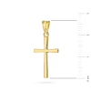 Minimalistyczny mały srebrny pozłacany krzyżyk 925 D375-925-Z marko