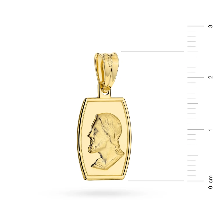 Złoty medalik z wizerunkiem Jezusa Chrystusa MD-GW-161-585 marko