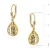 Złote kolczyki diamentowane krople łezki Jeso K-GW-1076-585 marko