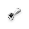 Zawieszka z białego złota klasyczna pojedynczy czarny brylant 0,12ct Z0032.B3.DIB.01 marko
